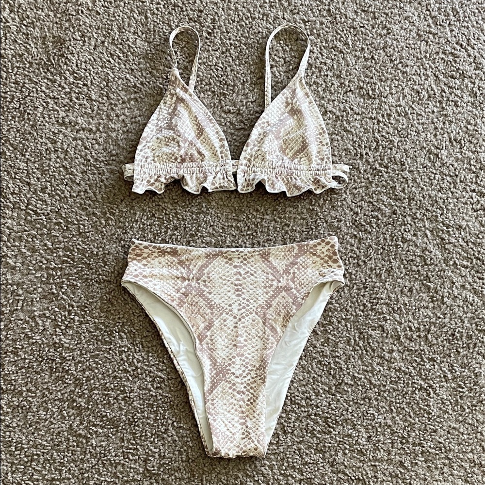 Balance Athletica (Vitality) Snakeskin Print Bikini Set